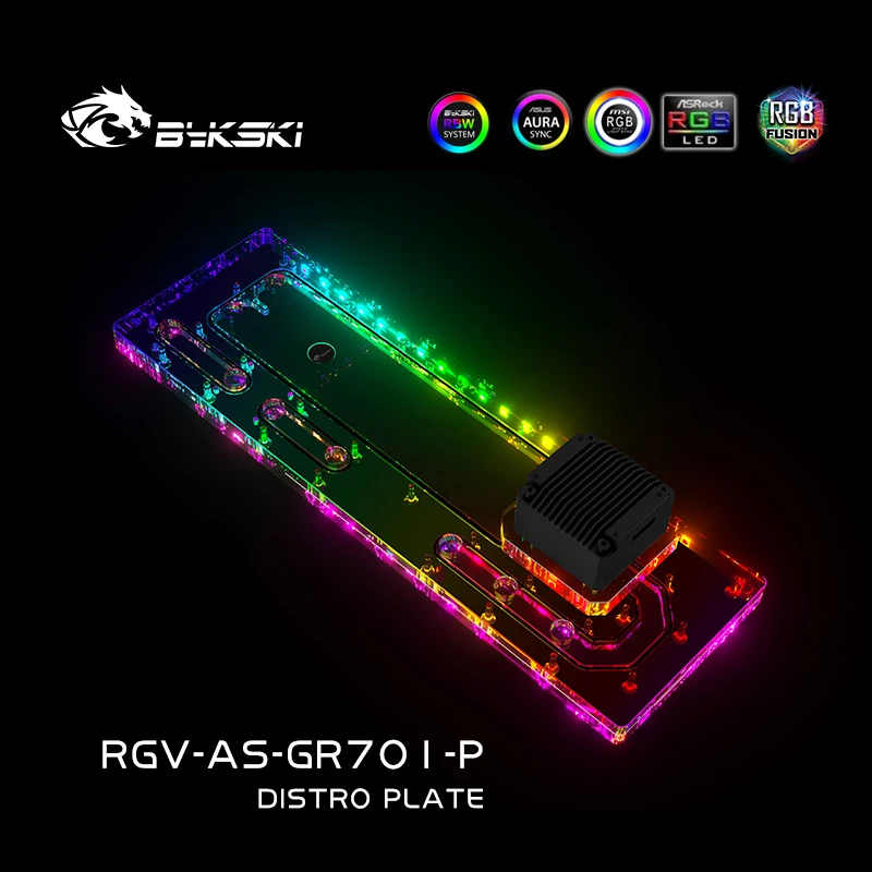 Distro Plate Ddc Pump Combo - BYKSKI Distro Plate Reservoir Akrilik untuk