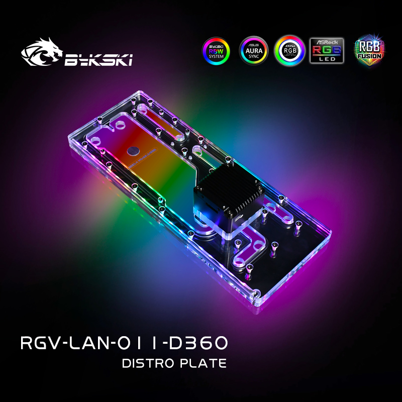 BYKSKI Distro Plate Papan Akri - Distro Plate Ddc Pump Combo ulasan dan harga