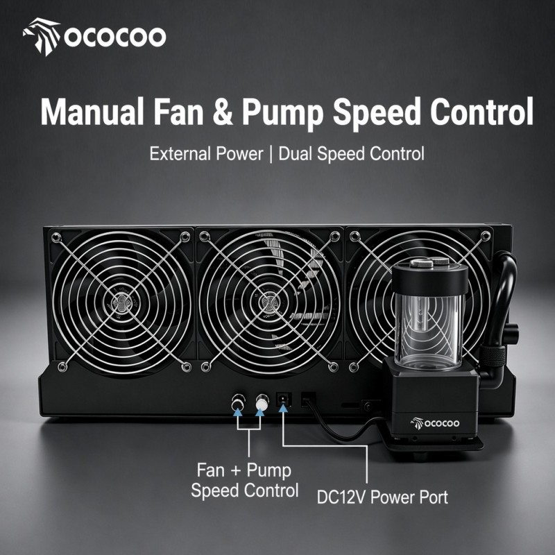 OCOCOO 360mm Radiator Eksterna - External Radiator Water Cooling Kit ulasan dan harga